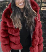 Load image into Gallery viewer, The Monarch Faux Fur Coat