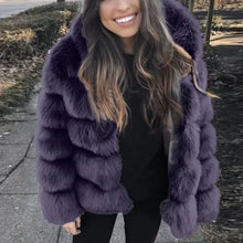 Load image into Gallery viewer, The Monarch Faux Fur Coat