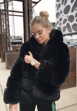 Load image into Gallery viewer, The Monarch Faux Fur Coat
