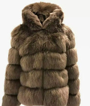Load image into Gallery viewer, The Monarch Faux Fur Coat

