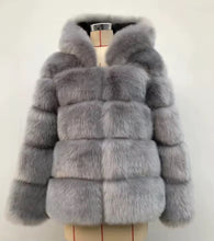Load image into Gallery viewer, The Monarch Faux Fur Coat
