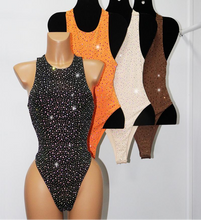 Load image into Gallery viewer, Crystal Mesh Racerback Monokini
